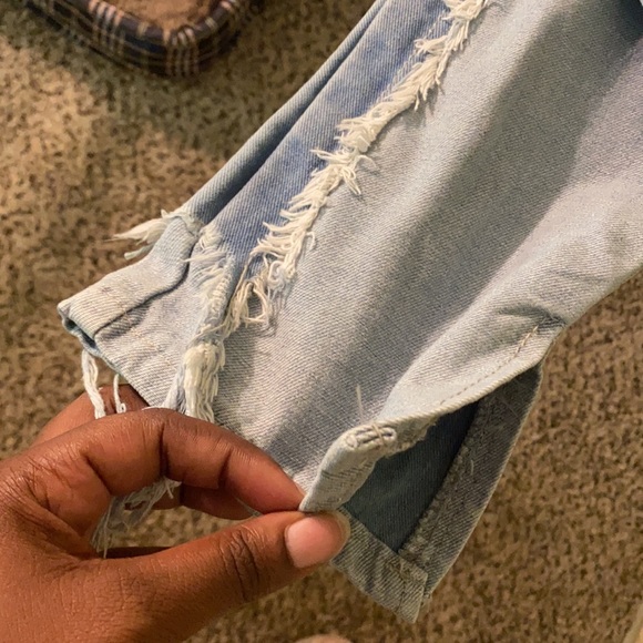 Light ripped stacked jeans - Picture 3 of 8